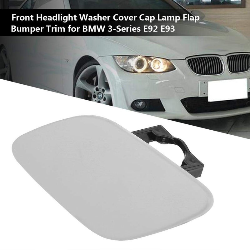 KIMISS Front Bumper Washer Cover, for 3-Series E92 E93 328i 335i, Car Headlight Washer Cover Lamp Flap Bumper Trim Decor 6167 7171660 6167 717166059(Left) - Image 3
